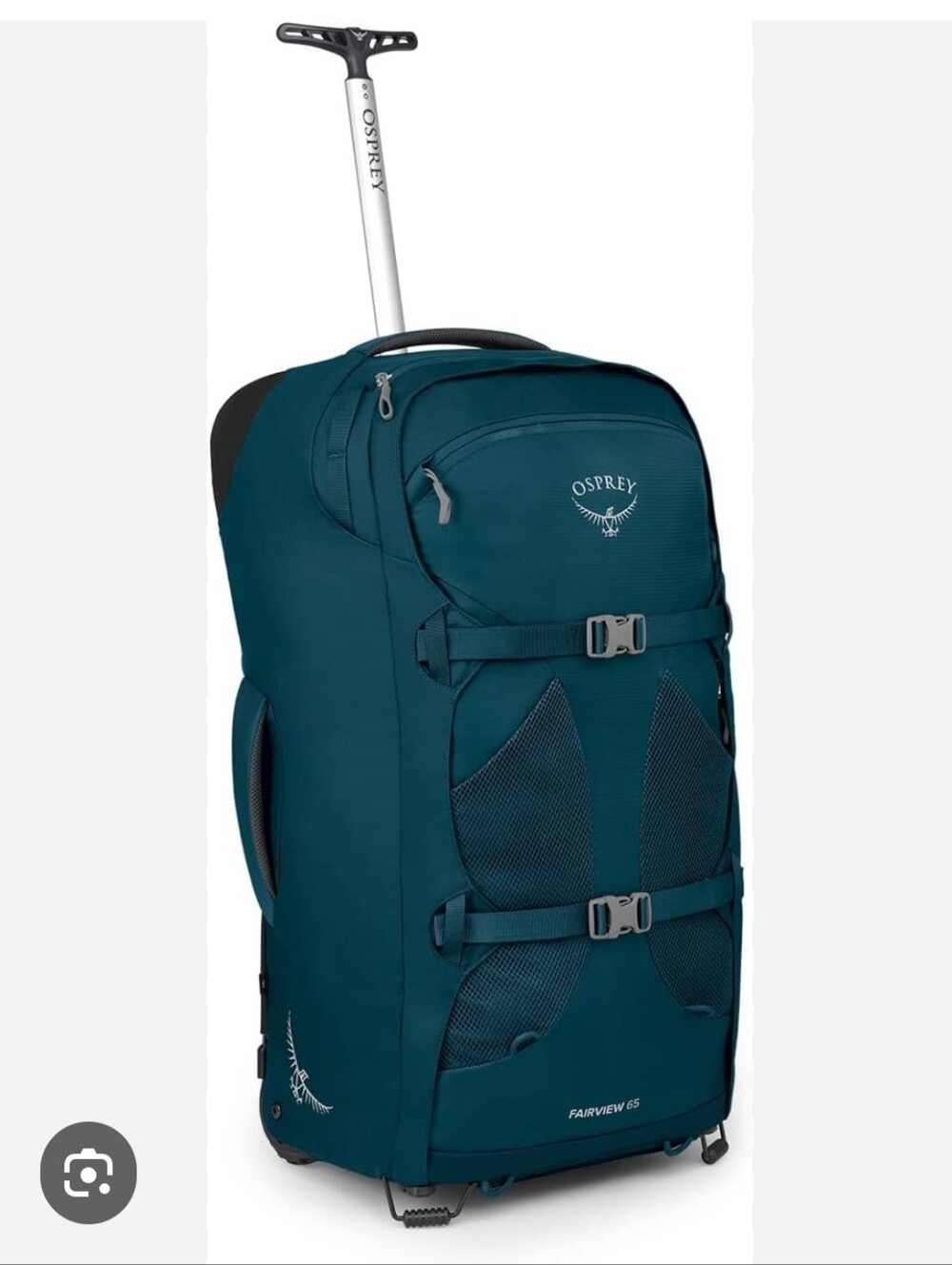 Osprey Farpoint 65L Women's Teal Blue Travel Backpack Wheeled Rolling